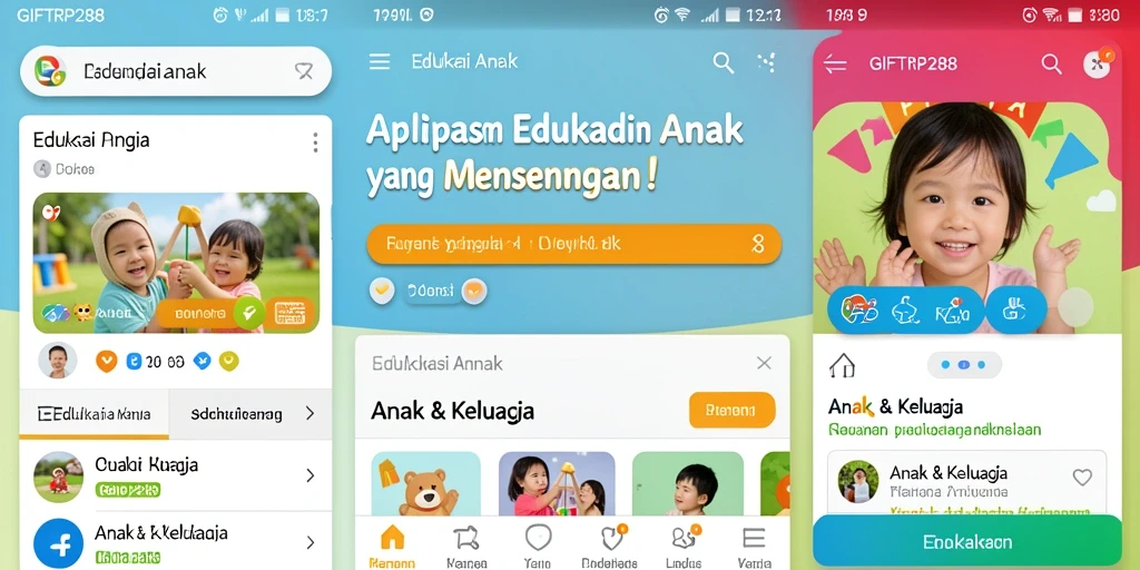Tampilan antarmuka menarik dan ramah anak dari GIFTRP288.