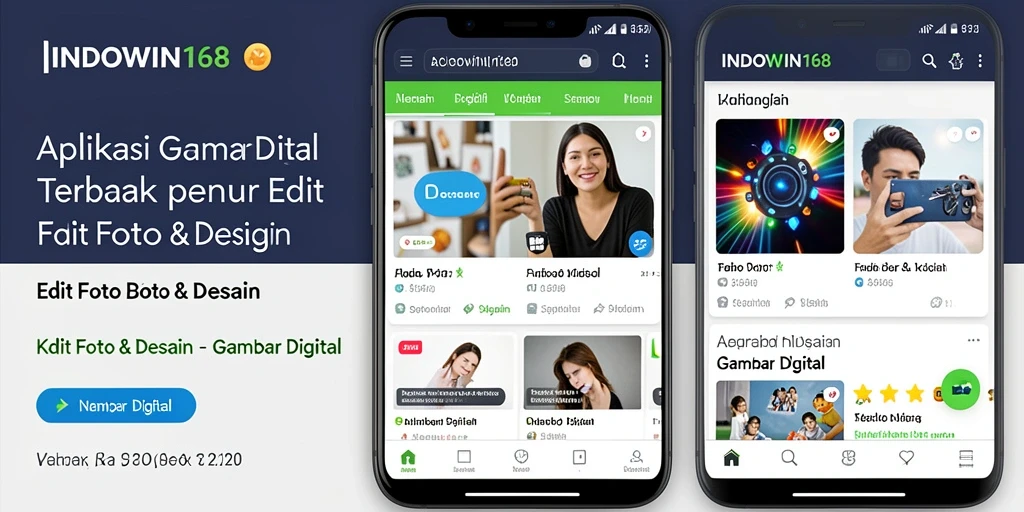 Antarmuka intuitif dan fungsi pengeditan foto unggulan di INDOWIN168.