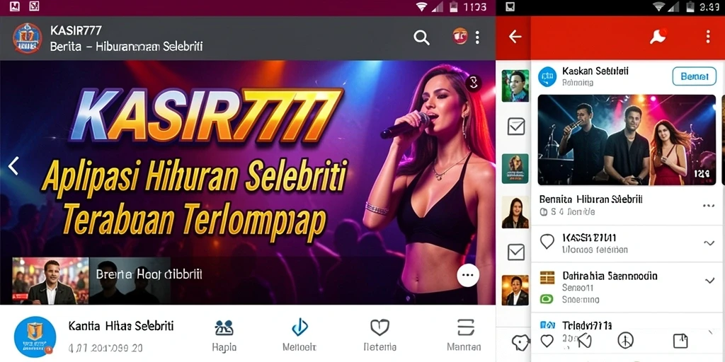Tampilan antarmuka KASIR777 yang memukau dan informatif tentang selebriti.