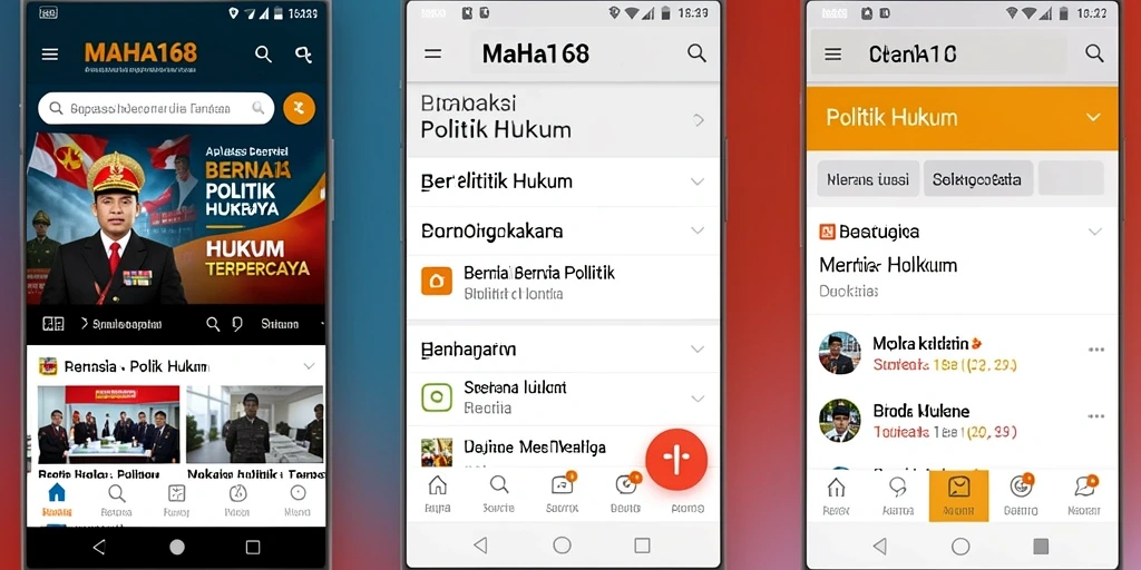 Tampilan antarmuka MAHA168 yang informatif dan user-friendly.