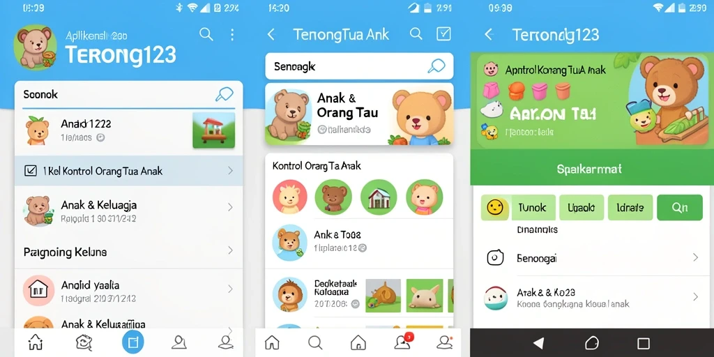 Tampilan antarmuka TERONG123 untuk kontrol orang tua anak yang intuitif.