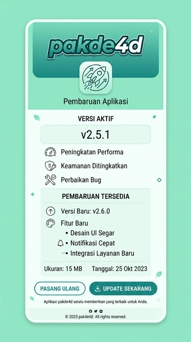 Riwayat Versi pakde4d untuk Pengguna Android